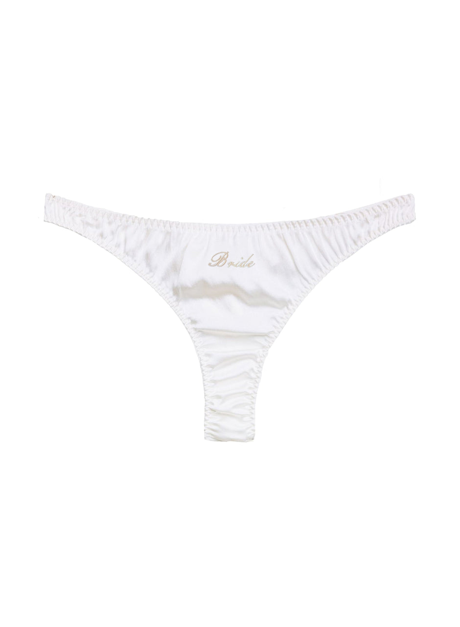Ivory - Bridal Luxe Thong | Fleur du Mal - DEMO