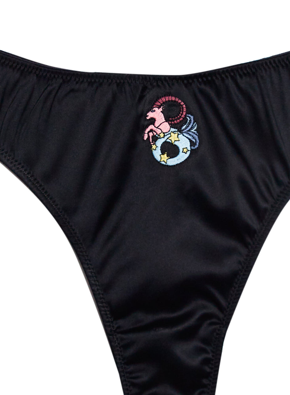 Capricorn - Capricorn Zodiac Thong | Fleur du Mal - DEMO