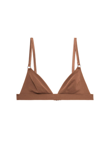 Caramel - Le Stretch Micro Triangle Bra | Fleur du Mal - DEMO