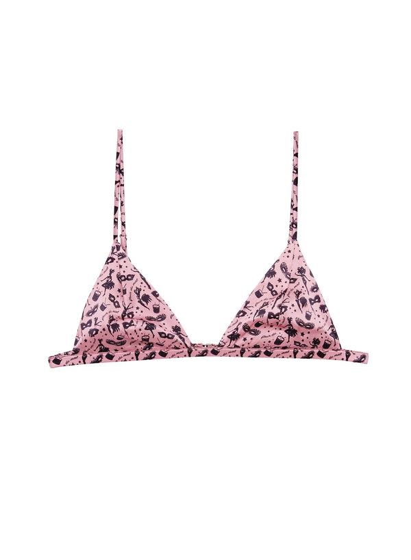 Carnival print - Luxe Triangle Bra | Fleur du Mal - DEMO
