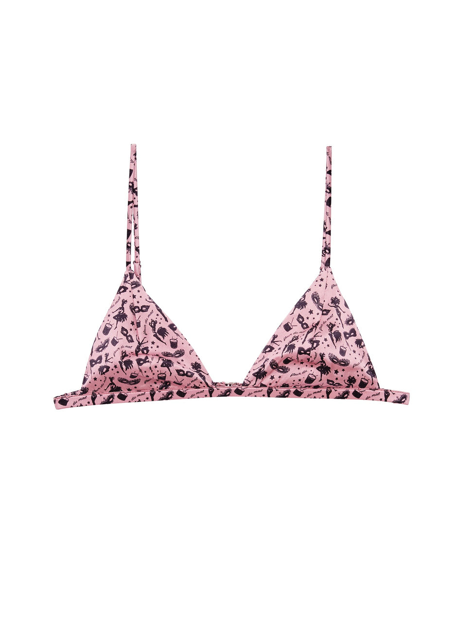 Carnival print - Luxe Triangle Bra | Fleur du Mal - DEMO