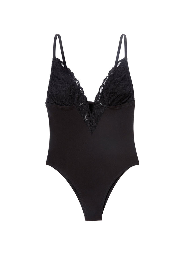 Black - Charlotte 3-Way Bodysuit | Fleur du Mal - DEMO