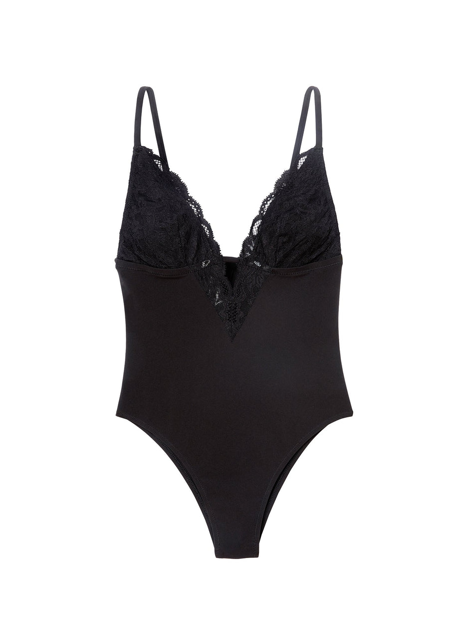 Black - Charlotte 3-Way Bodysuit | Fleur du Mal - DEMO