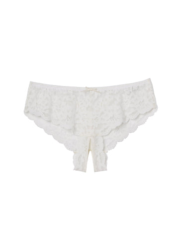 Ivory - Charlotte Crotchless Panty | Fleur du Mal - DEMO
