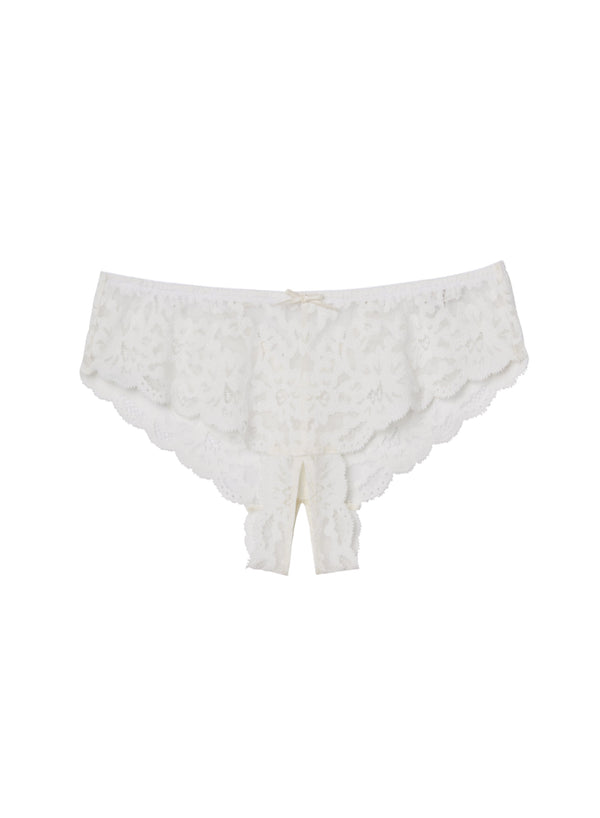 Ivory - Charlotte Crotchless Panty | Fleur du Mal - DEMO