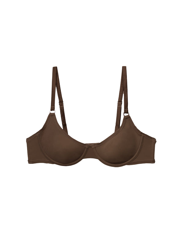 Cocoa - Le Stretch Micro Demi Bra | Fleur du Mal - DEMO