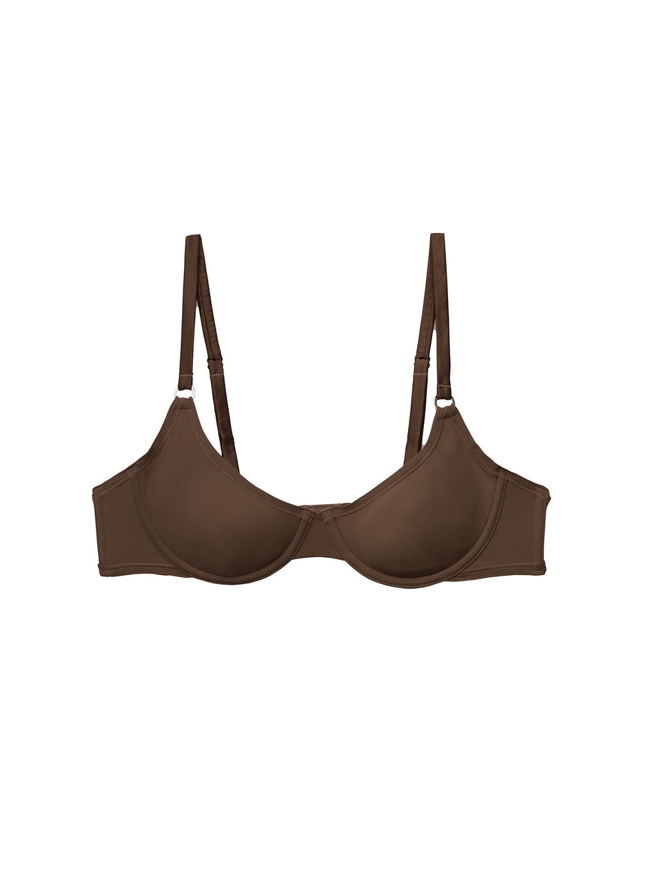 Cocoa - Le Stretch Micro Demi Bra | Fleur du Mal - DEMO
