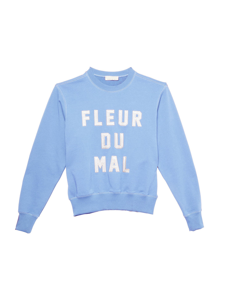 Denim blue - Unisex Logo Sweatshirt | Fleur du Mal - DEMO