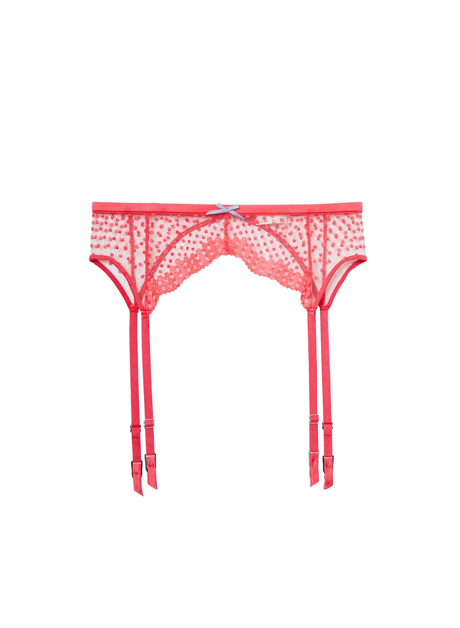 Pop pink - Dotty Garter Belt | Fleur du Mal - DEMO