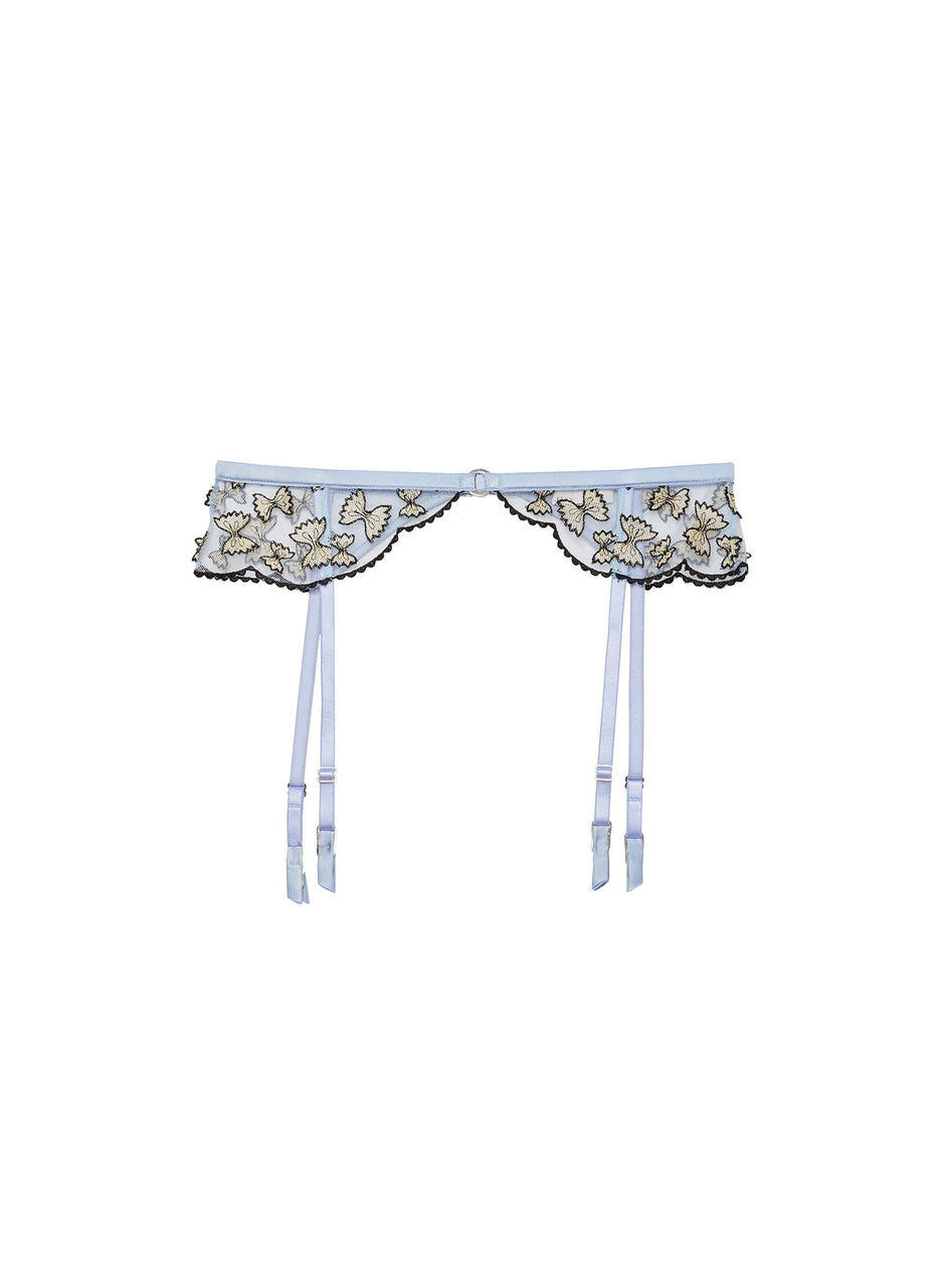 Ice queen - Farfalle Embroidery Garter Belt | Fleur du Mal - DEMO