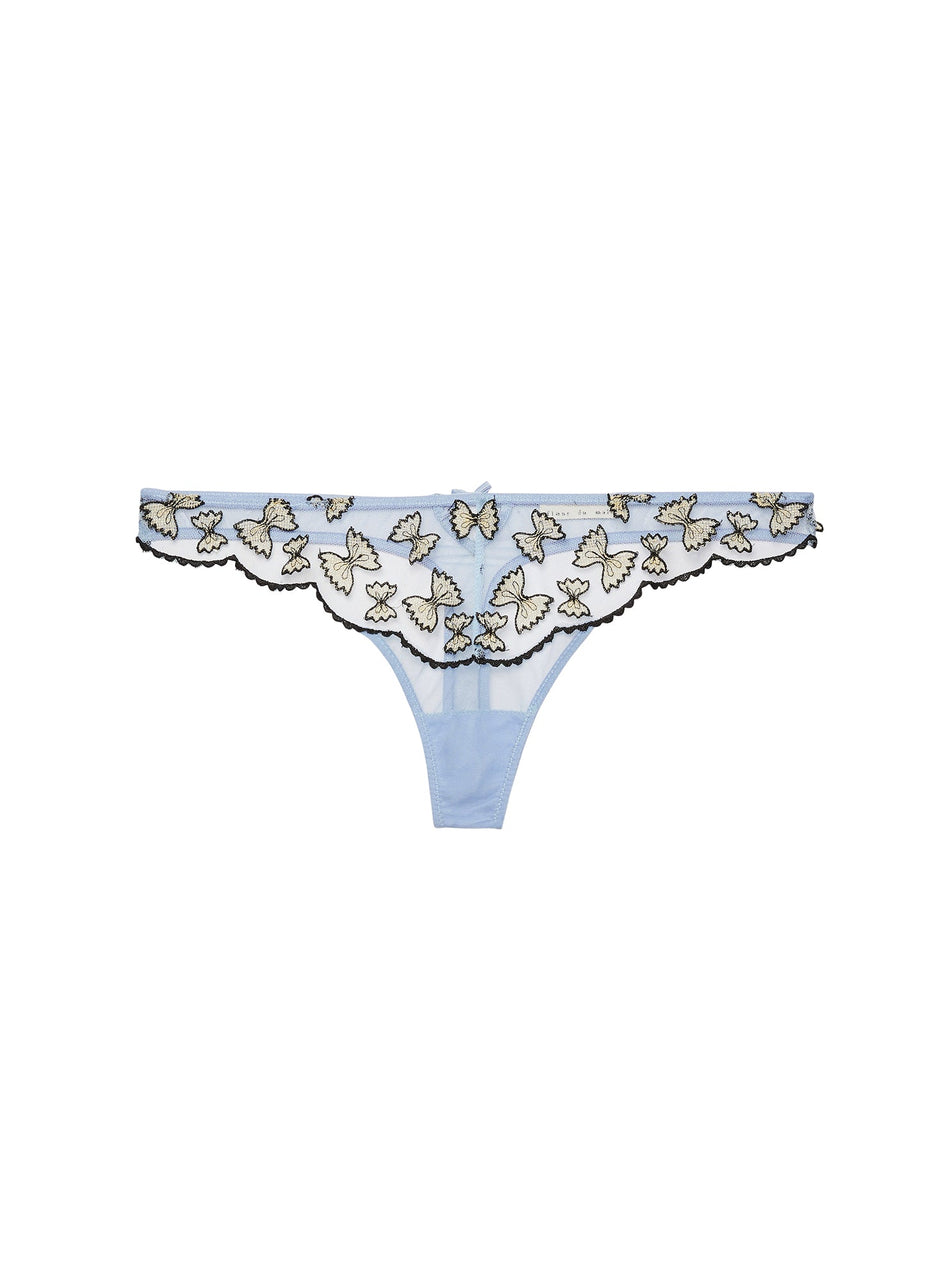 Ice queen - Farfalle Embroidery Thong | Fleur du Mal - DEMO