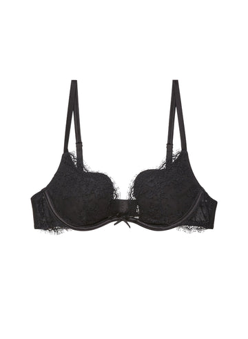 Black - Frankie Lace Seduce U-Plunge Bra | Fleur du Mal - DEMO