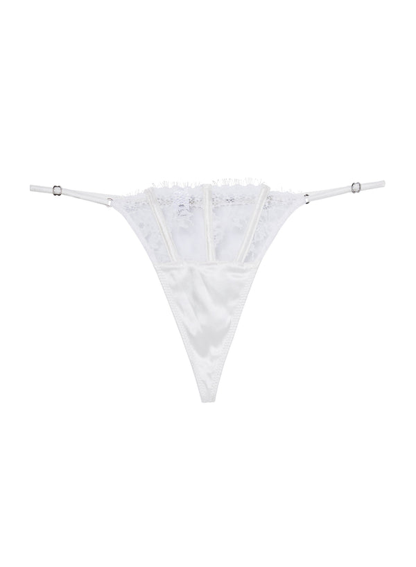 Ivory - Frankie Lace V-String | Fleur du Mal - DEMO