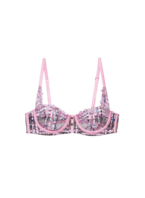Bisou pink - Gabrielle Embroidery Balconette | Fleur du Mal - DEMO