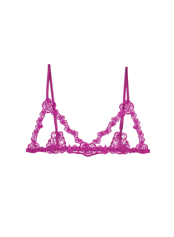Vixen - Fleur Guipure Ouvert Bralette | Fleur du Mal - DEMO