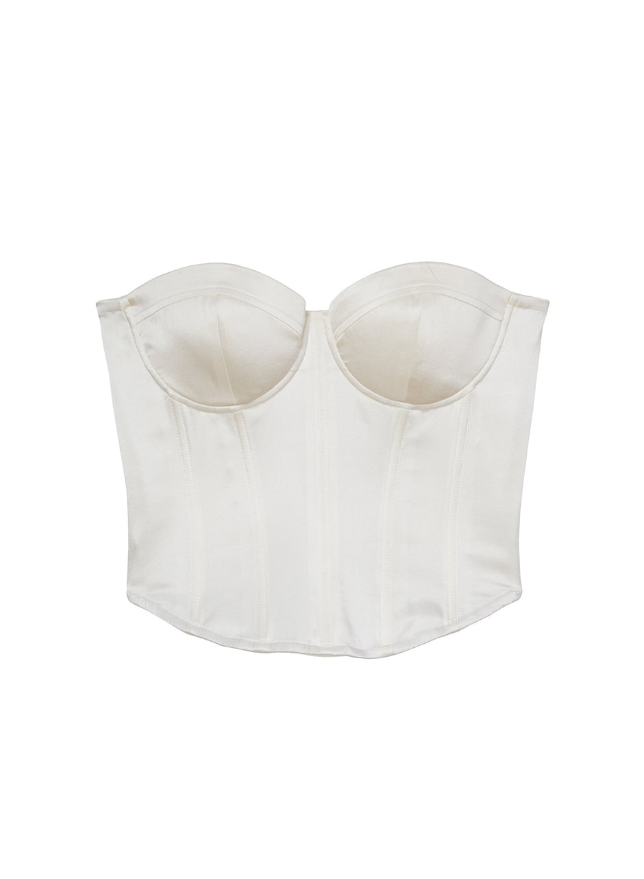Ivory - Hamptons Bustier | Fleur du Mal - DEMO