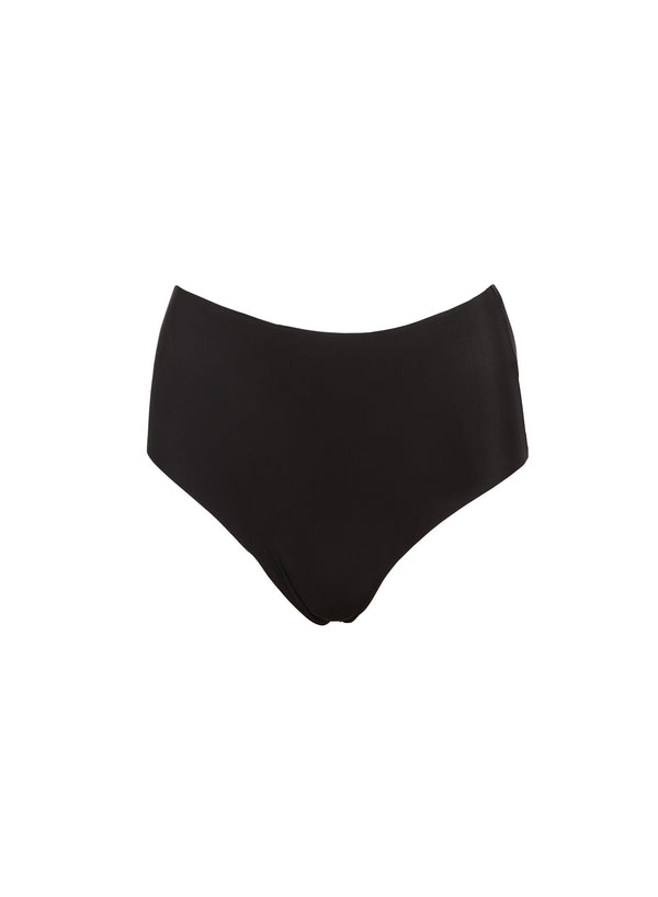 Black - Le Stretch Micro High Waist Brief | Fleur du Mal - DEMO