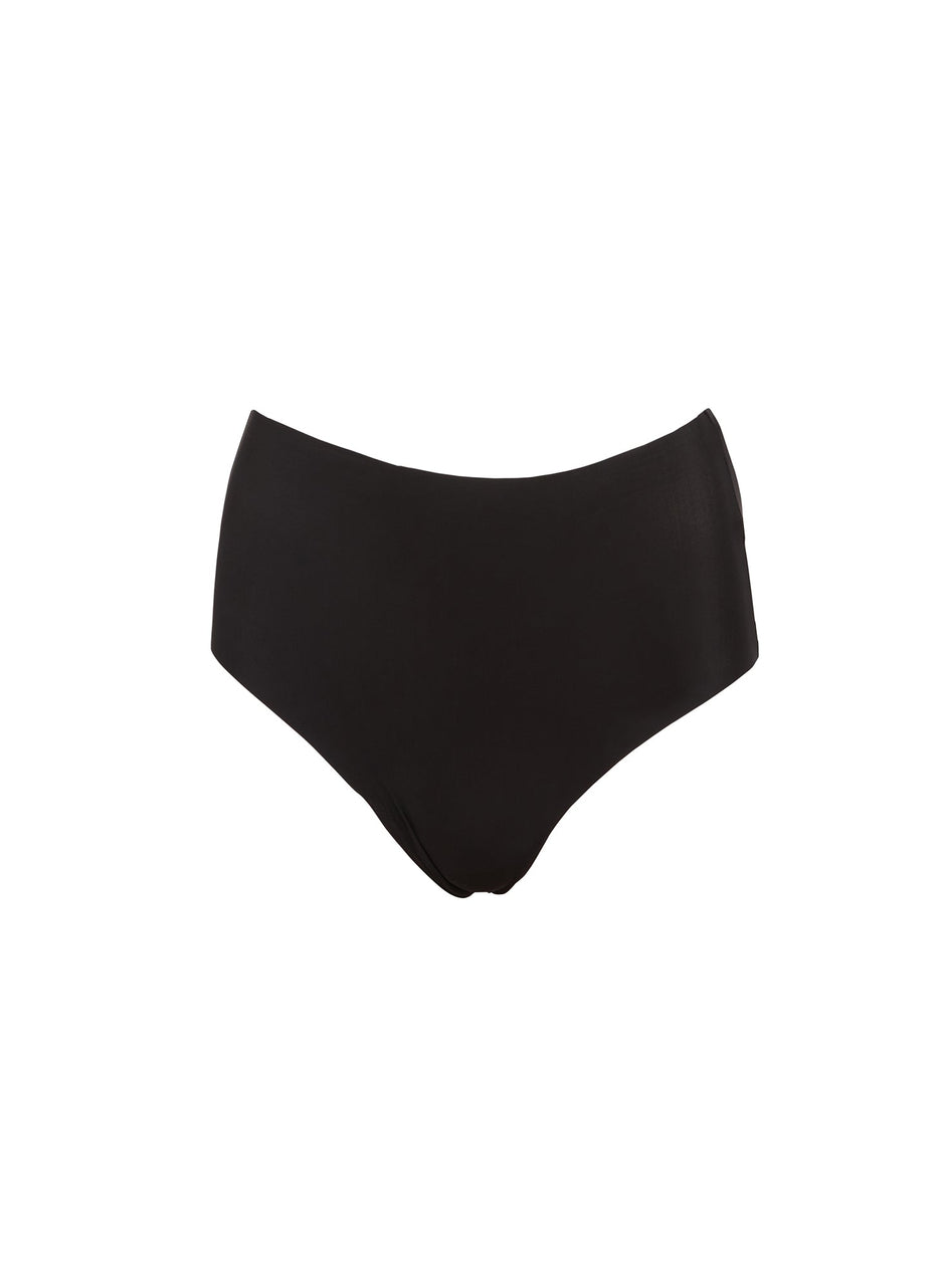 Black - Le Stretch Micro High Waist Brief | Fleur du Mal - DEMO