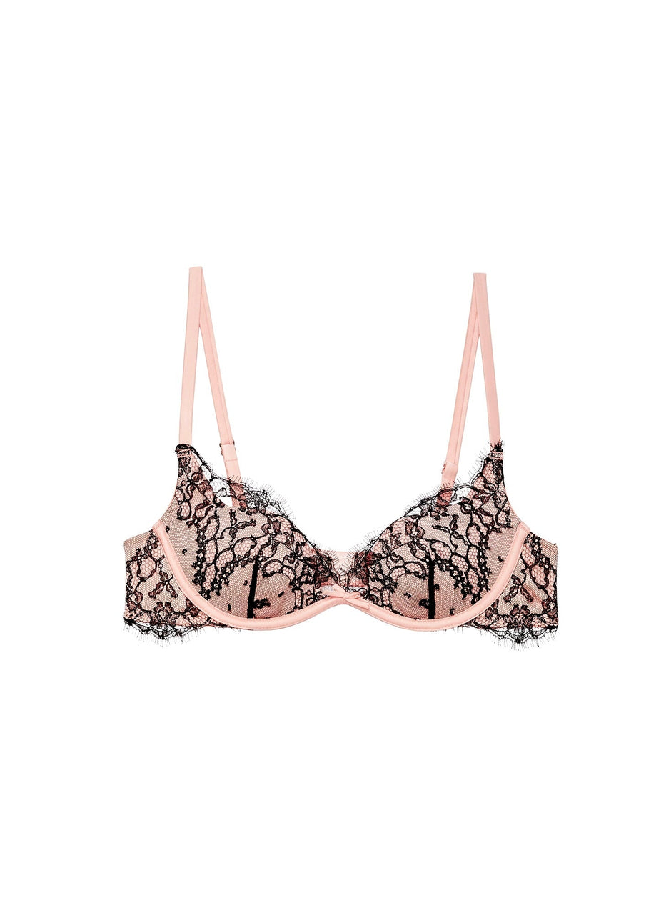 Bleached apricot - Iris Lace Demi Bra | Fleur du Mal - DEMO