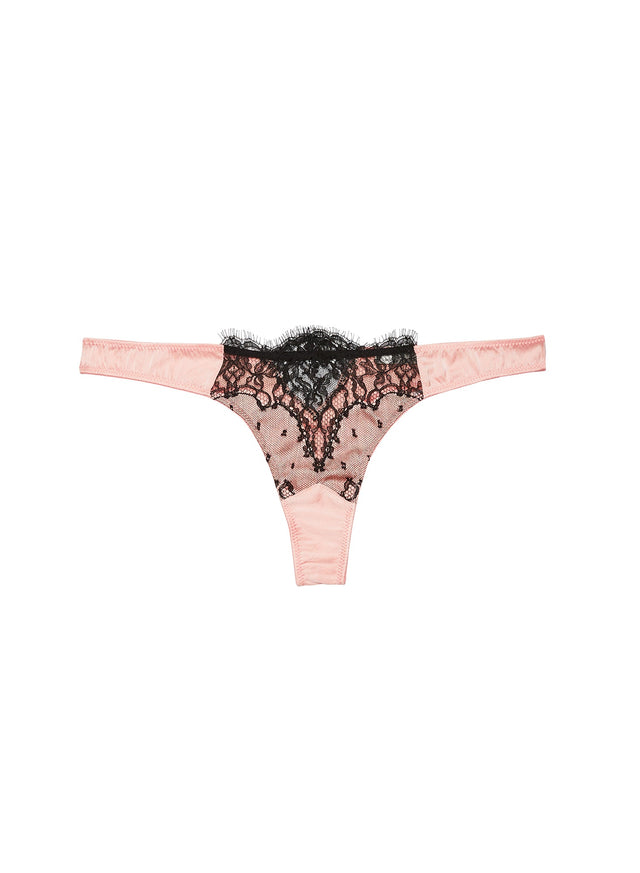 Bleached apricot - Iris Lace Thong | Fleur du Mal - DEMO