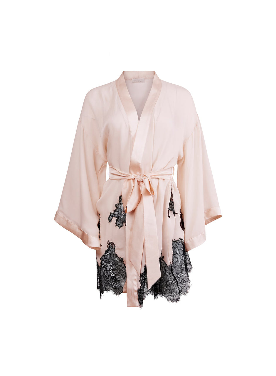 Honey peach - Juliet Lace Robe | Fleur du Mal - DEMO