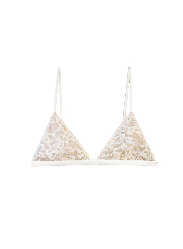 Ivory - Venus Lace Triangle Bra | Fleur du Mal - DEMO