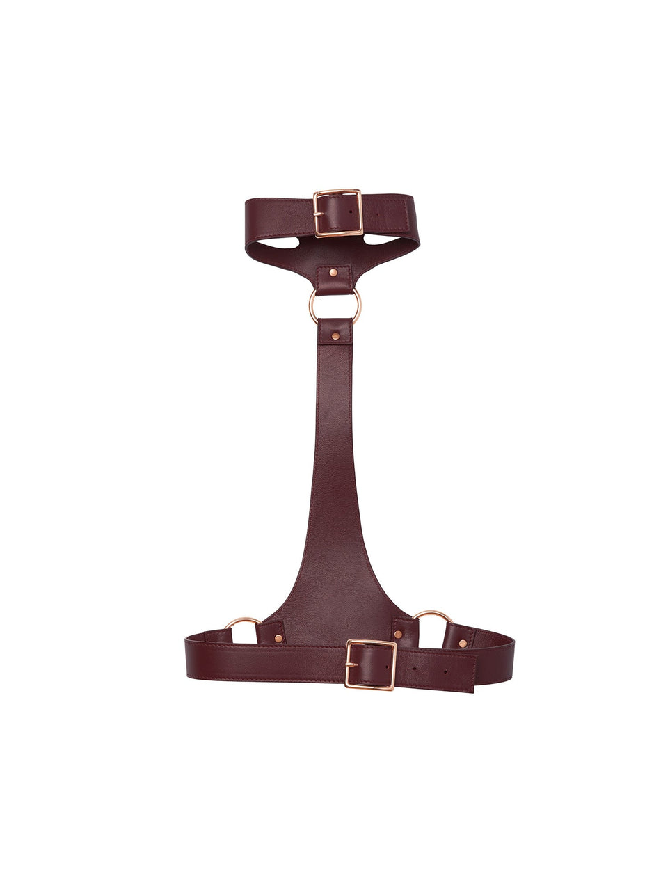 Bordeaux - Leather Harness | Fleur du Mal - DEMO