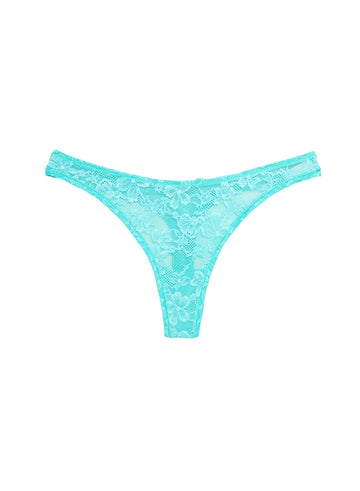 Bright jade - Le Stretch Lace Thong | Fleur du Mal - DEMO