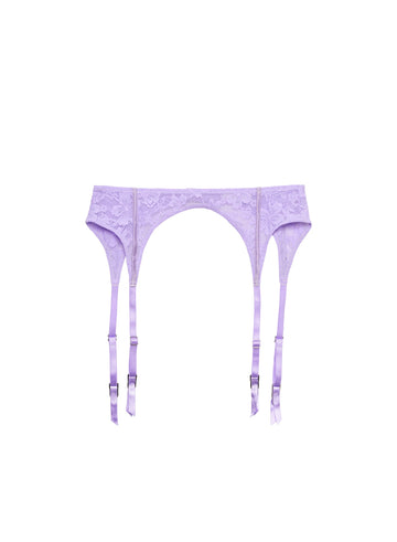 Light lilac - Le Stretch Lace Garter Belt | Fleur du Mal - DEMO