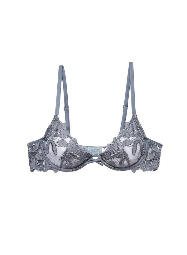 Mr. grey - Lily Embroidery Plunge Demi Bra | Fleur du Mal - DEMO