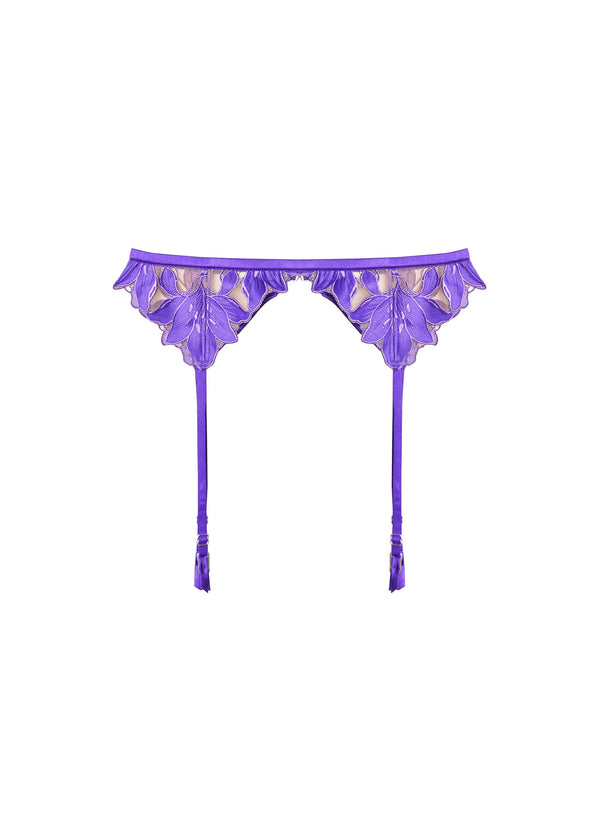 Pansy - Lily Embroidery Garter Belt | Fleur du Mal - DEMO