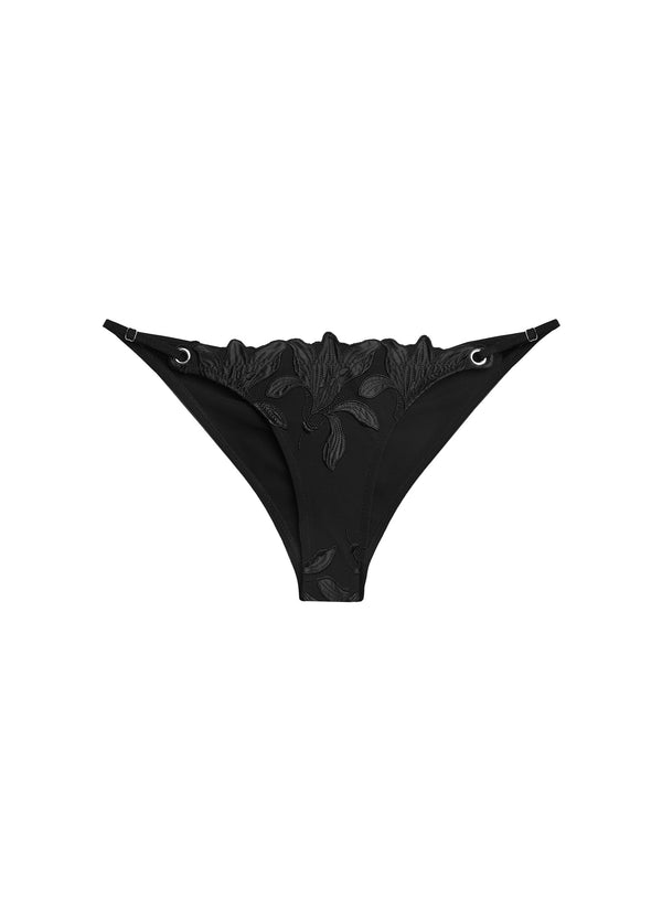 Black - Lily Grommet Bikini Bottom | Fleur du Mal - DEMO