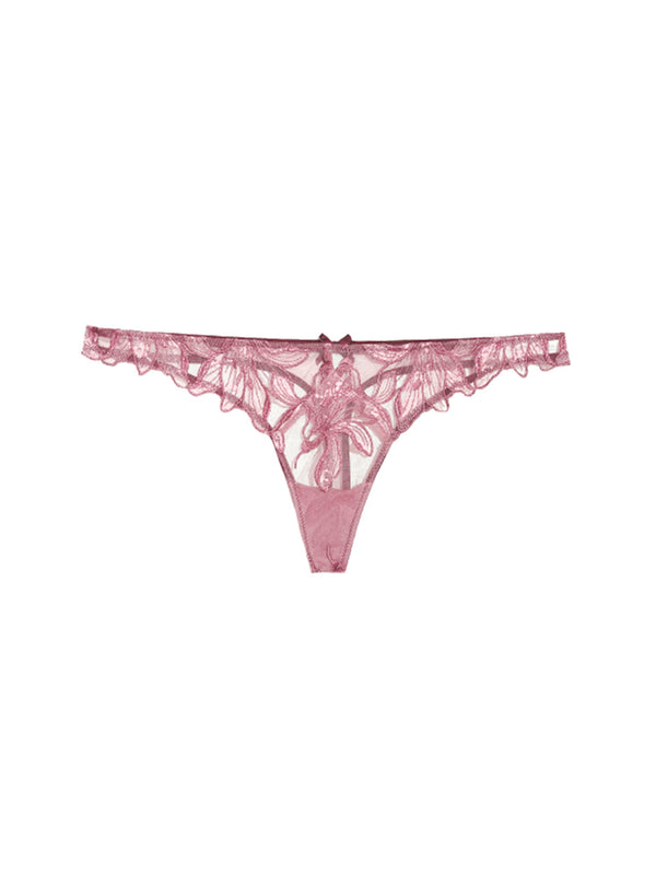 Amarena - Lily Embroidery Hipster Thong | Fleur du Mal - DEMO