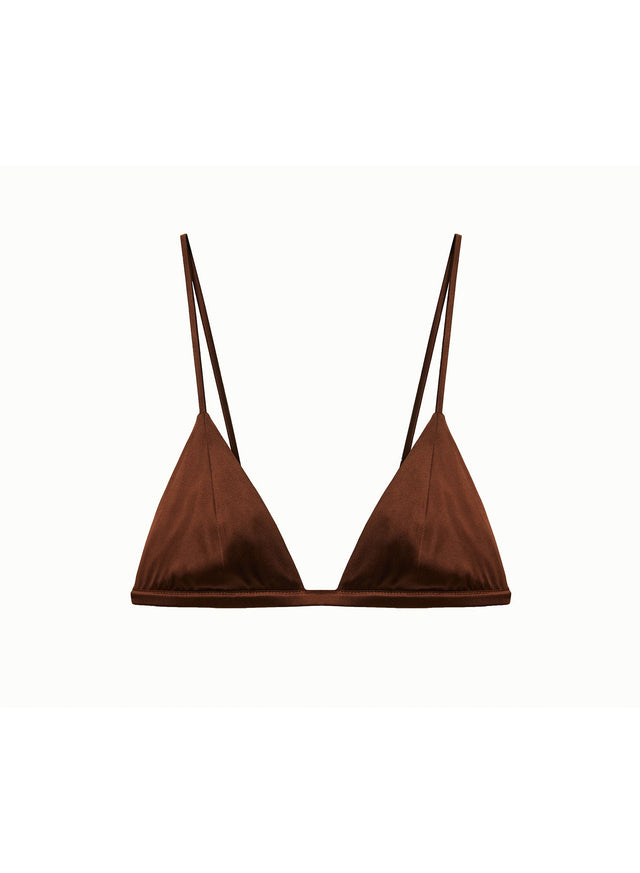 Cocoa - Luxe Triangle Bra | Fleur du Mal - DEMO