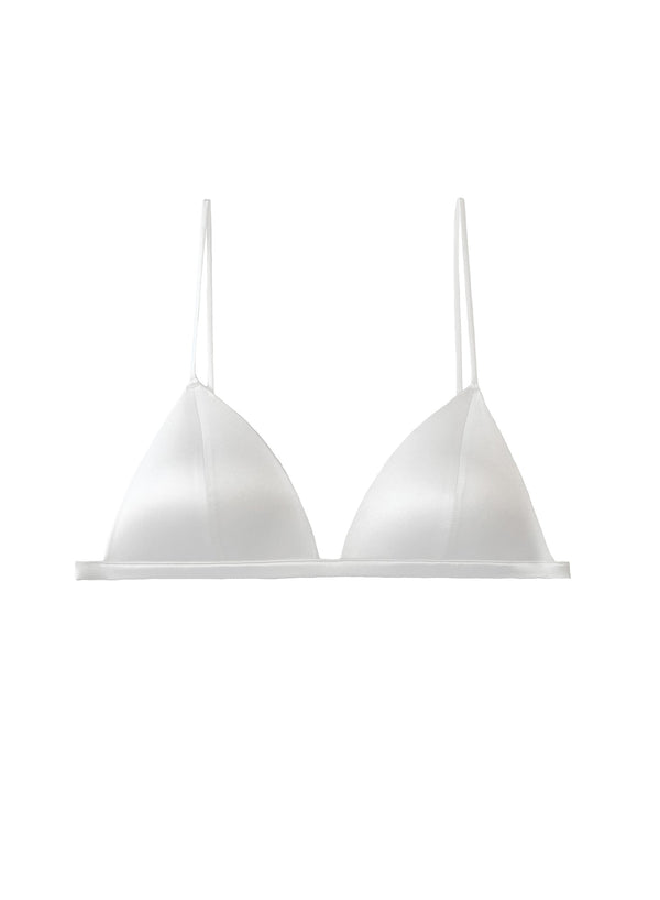 Ivory - Molded Luxe Triangle Bra | Fleur du Mal - DEMO