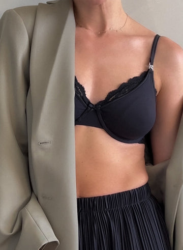 Black - Charlotte Nursing Bra | Fleur du Mal - DEMO