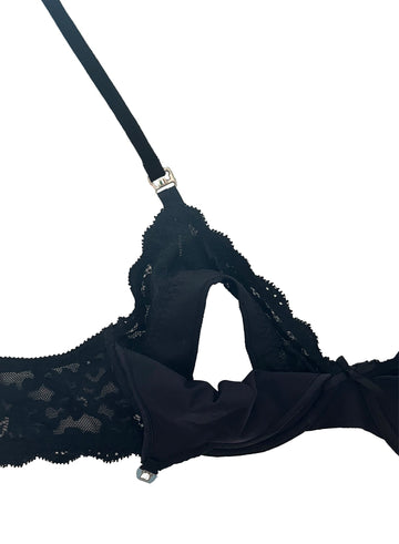Black - Charlotte Nursing Bra | Fleur du Mal - DEMO