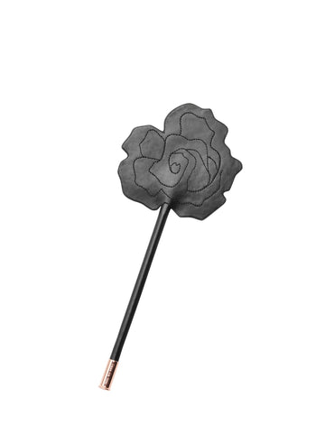 Black - Leather Rose Shaped Paddle | Fleur du Mal - DEMO