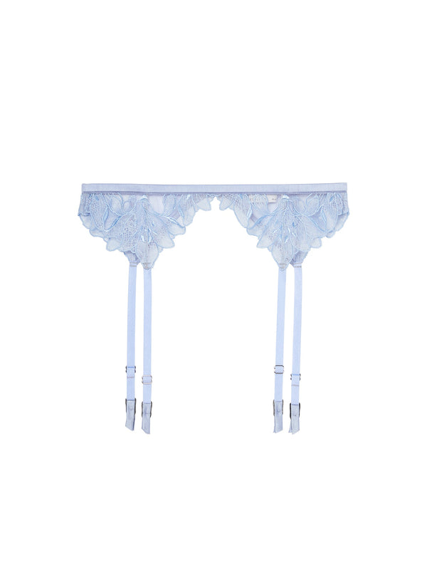 Pastel sky - Lily Embroidery Garter Belt | Fleur du Mal - DEMO