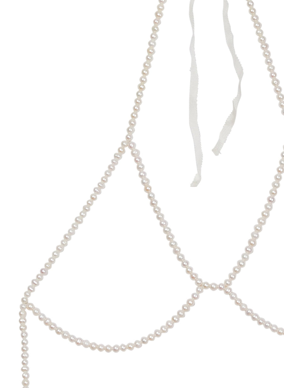 Ivory - Pearl Framed Bra | Fleur du Mal - DEMO