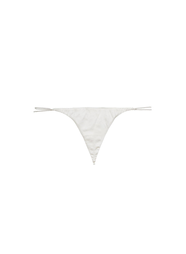 Ivory - Pearl Luxe V-String | Fleur du Mal - DEMO