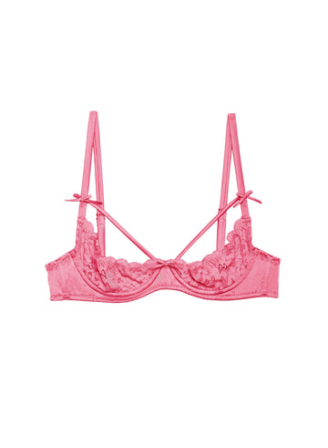 Pink cadillac - Charlotte Peekaboo Bra | Fleur du Mal - DEMO