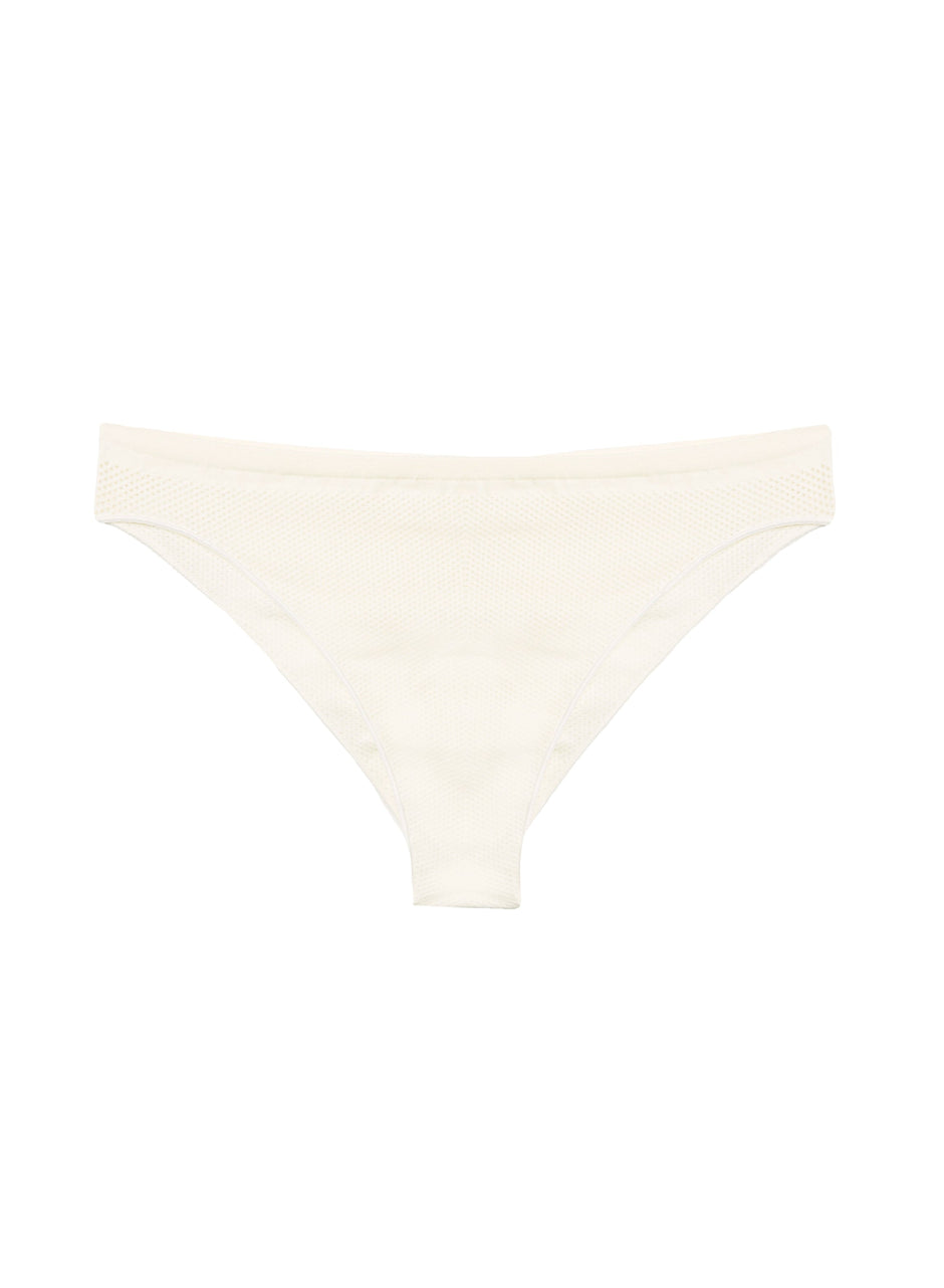 Ivory - Le Body Perforated Knit Panty | Fleur du Mal - DEMO