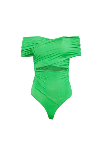 Peridot - Wrap Front Bodysuit | Fleur du Mal - DEMO