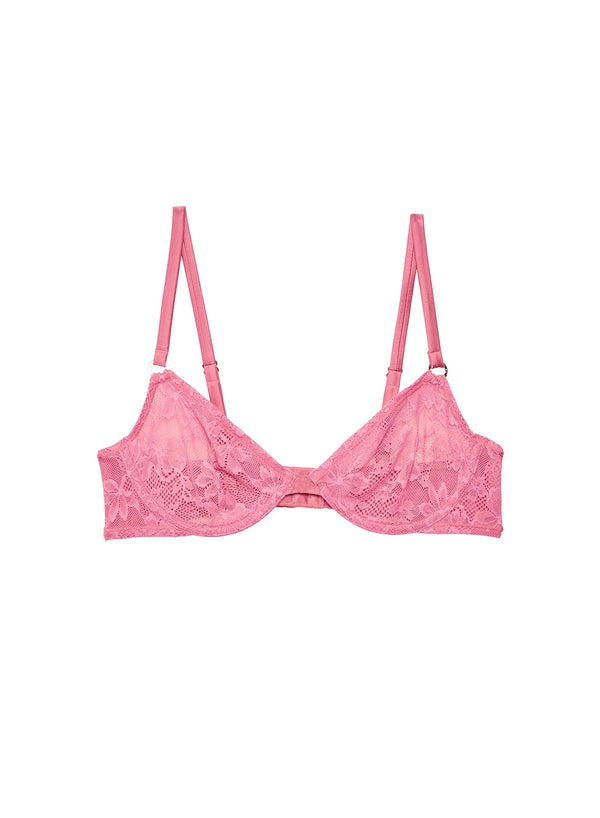 Pink cadillac - Le Stretch Lace Demi Bra | Fleur du Mal - DEMO