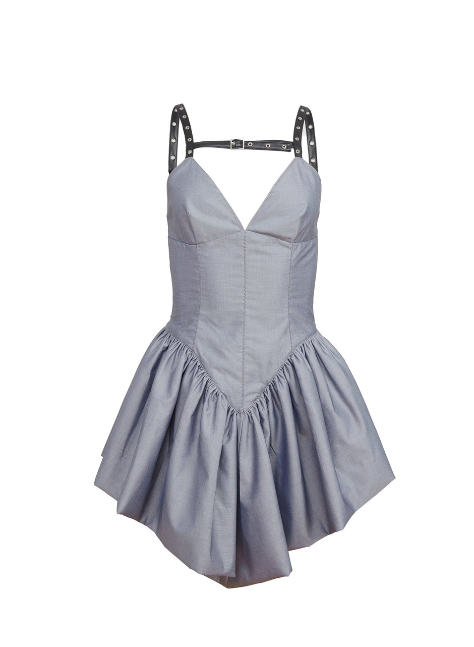 Smoked pearl - Poppy Dress | Fleur du Mal - DEMO