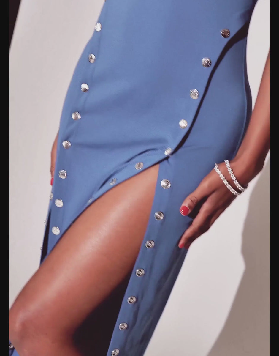 Dusk blue - Undo Me Racer Dress | Fleur du Mal - DEMO