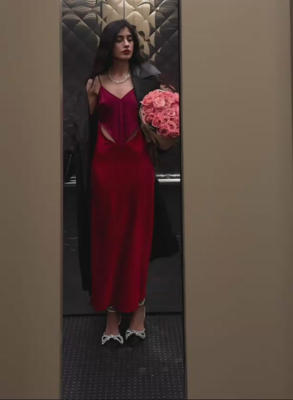 Rouge - Scarlet Slip Dress | Fleur du Mal - DEMO