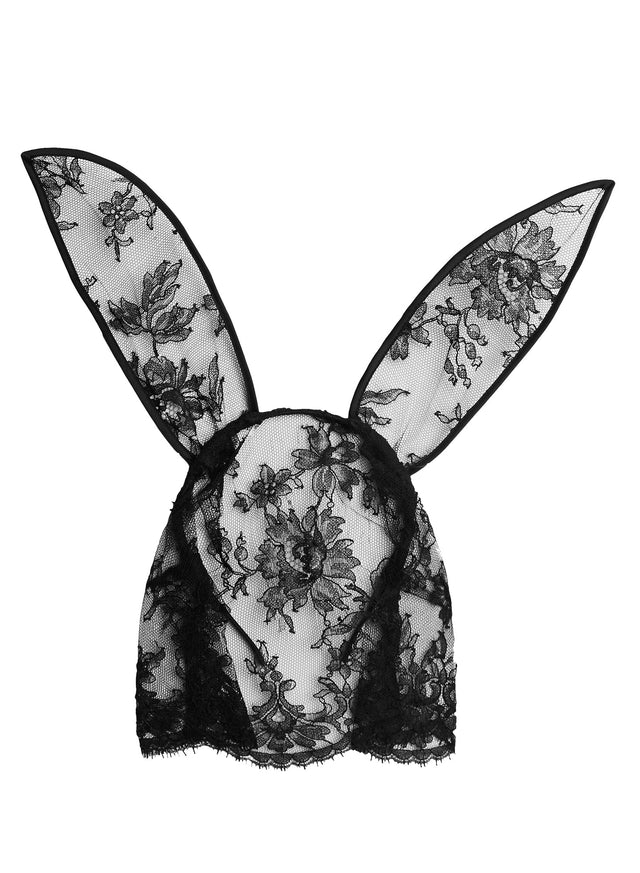 Black - Veiled Bunny Ears | Fleur du Mal - DEMO