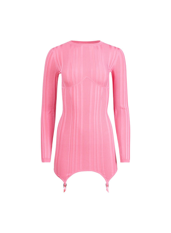 Pink cadillac - Rib Garter Dress | Fleur du Mal - DEMO